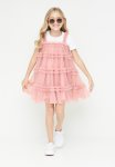PoP Candy Tiered Mesh Dress - Pink