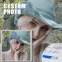 Custom Diy Paint By Numbers Kit For Adults Personalized Photo To Canvas Painting Set Unframed Art & Craft 1PC 40X40CM/16X16INCH