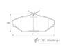 Optima Brake Pads Front For Mahindra Scorpio Gen 1