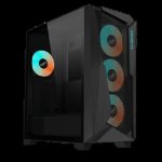 Gigabyte C301 Glass Atx Chassis 2X 3.5” & 2X 2.5” Drive Bays 360MM Radiator Support 4X 120MM Fans Included – New