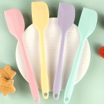 4PCS Silicone Spatulas Heat Resistant Kitchen Tools For Baking Spreading & Scraping Portable For Outdoor Camping And Kitchen Coo