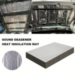 10 PIECES 20 Pieces Car Sound Deadener Heat Insulation Mat: Engine Bay Thermal Insulation Fireproof High-temperature Resistant S