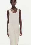 Rib-knit Dress - Light Beige