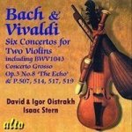 Bach & Vivaldi: Six Concertos For Two Violins Cd