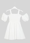 PoP Candy Smock Dress - White