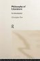Philosophy Of Literature - An Introduction   Hardcover New