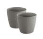 Wheaty Pot Grey 12 8CM Set Of 2