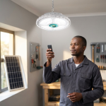 LED Chandelier With Solar Panel 400W