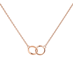 Elan Unity Necklace Rose Gold