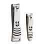 Happy Smile 2-PACK Nail Clipper Duo Ultra-sharp Stainless Steel