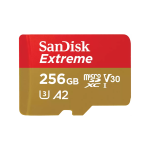 SanDisk Extreme Microsdxc 256GB Uhs-i Card For 4K Video