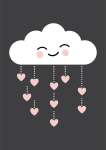 Smiling Cloud - Acrylic Wall Print - 600MM X 600MM