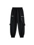 Men's Loose Fit Sports Cargo Pants With Drawstring Multiple Pockets Machine Washable Hiking & Outdoor