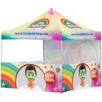Coated Steel Sublimated Gazebo 3M X 3M – 3 Half-wall Skins -1 Full-wall Skin