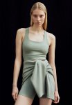 Drymove Medium Support Sports Bra - Light Khaki Green