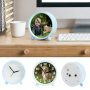 Alarm Clock 10.5X10.7X4CM 4 Colours - Light Blue