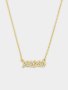 Goldair Gold Plated Sterling Silver Cubic Zirconia Xoxo Pendant