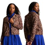 Stone Suede Biker Jacket