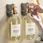 1PC Shower Gel Shelf No Drilling Required Shampoo Rack Bathroom Hand Soap Toilet Bracket Wall-mounted Storage Rack Bathroom Acce