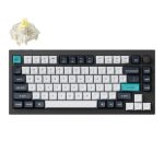 Keychron Q1 Qmk via Rgb Wireless Custom Mechanical Keyboard Gateron Banana Switches Black
