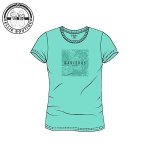 Ladies Square Bloom Tee - Bevelled Glass - 3XL