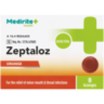 Orange Zeptaloz Lozenges 8 Pack