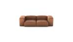 Two Module Sofa - Leather - Brown - 230CM X 115CM