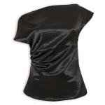 Black Satin Blouse