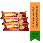 Kreams Gold Chocolate Biscuits 75.06G - Pack Of 3 - 3 X 75.06G