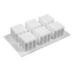 Killer Deals Non-stick 6-CAVITY 3D Cube Silicone Baking Dessert Mould