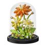 285 Piece - Gerbera Daisy Building Block Set With Dome - Orange