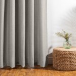 Sorrento Eyelet Unlined Curtain - Fossil - 270 X 223CM