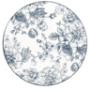 & White Floral Dinner Plate 26.7CM