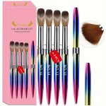 4PCS Acrylic Nail Brush Set - Sizes 10 12 14 16 - Perfect For Acrylic Powder Application Nail Art Extensions And Carving