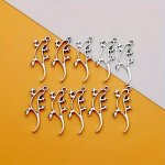 10PCS Hollow Gecko Lizard Charms Zinc Alloy Ancient Silver Pendant For Diy Jewelry Making Bracelets Earrings Necklaces - Handmad