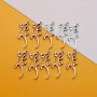 10pcs Hollow Gecko Lizard Charms Zinc Alloy Ancient Silver Pendant For DIY Jewelry Making Bracelets Earrings Necklaces - Handmade Tibetan Silver Craft Supplies