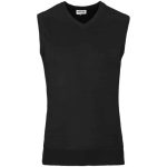 Mens Sleeveless Peru V-neck Jersey Black