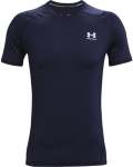 Men's Heatgear Armour Fitted Short Sleeve - Midnight NAVY-410 Sm