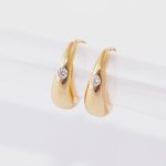 Moissanite Huggies