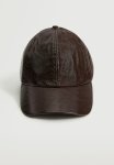 Cap With Visor - Brown