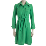 70S Vintage Longsleeve Shirtdress - M