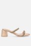 Plum Avrie Mule Heel - Rose Gold