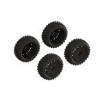 Dboots ‘2-HO’ Tire Set Glued Black 2 Pairs