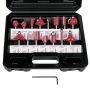 Router Bits 6.35MM Set Of 15 Bits 1/4 Shank 1/4 Shank Cutter