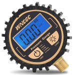 Wncgc Digital Tire Pressure Gauge With 1 4" Npt Bottom Connector Air Pressure Gauge For Car Tire 0-250 Psi Resolution 0.1 Psi