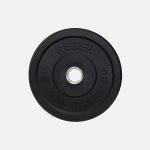 Rebel Black Rubber Bumper Weight Plates 5KG Stubby