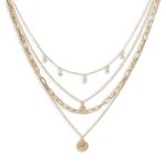 Goldair Gold Layered Coin Necklace