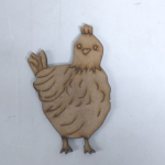 Wood Farmyard Chicken Lrg