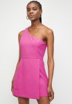 French Connection One Shoulder Tlrd Dress Short - Wild Rosa