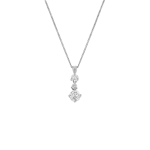 Sterling Silver Cubic Zirconia Triple Drop Pendant